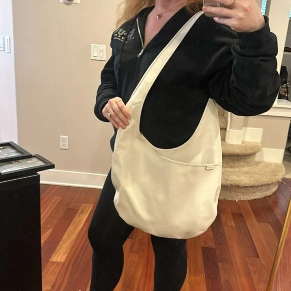 Coach white leather sling hobo - traded with a “friend”  (Style Number 27925) - Picture 6 of 16